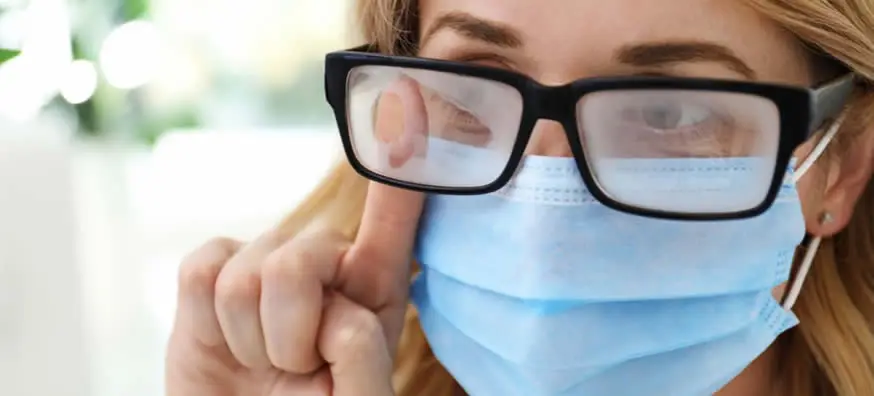 How to wear a face mask without fogging your glasses