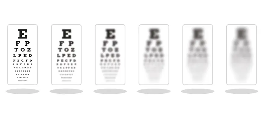 Who is Ferdinand Monoyer and how did he create the modern eye test?