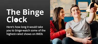 The Binge Clock - How many hours it would take to binge-watch your favourite show