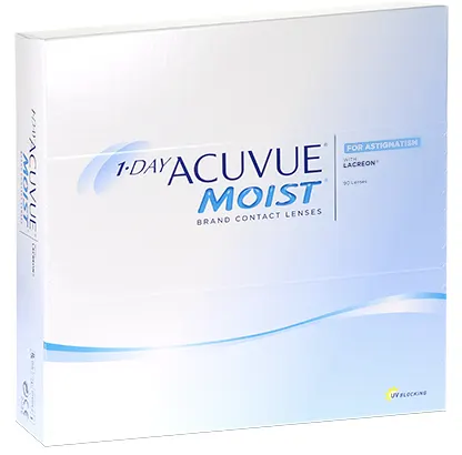 1 Day Acuvue Moist For Astigmatism (90 Pack) Contact Lenses