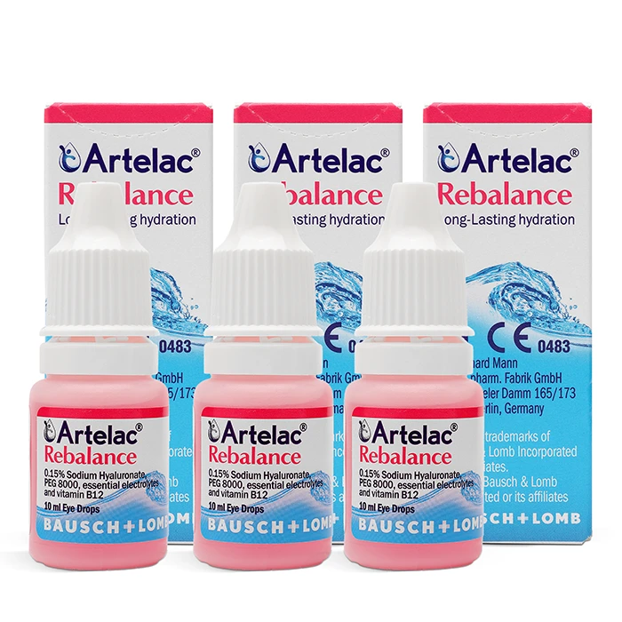 Artelac Rebalance Eye Drops Triple Pack Contact Lenses