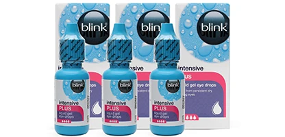 Blink Intensive Tears Plus Liquid Gel Eye Drops Triple Pack