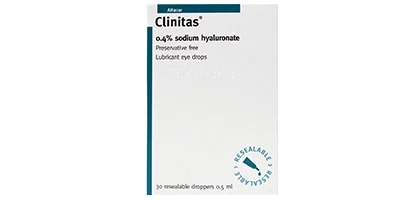 Clinitas 0.4% Sodium Hyaluronate Eye Drops – 30 x 0.5ml