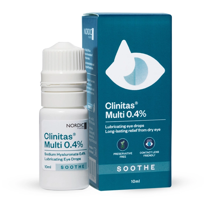 Clinitas Multi 0.4% Preservative-Free Eye Drops – 10ml Contact Lenses