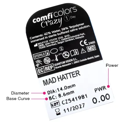 Mad Hatter comfi Colors Crazy 1 Day