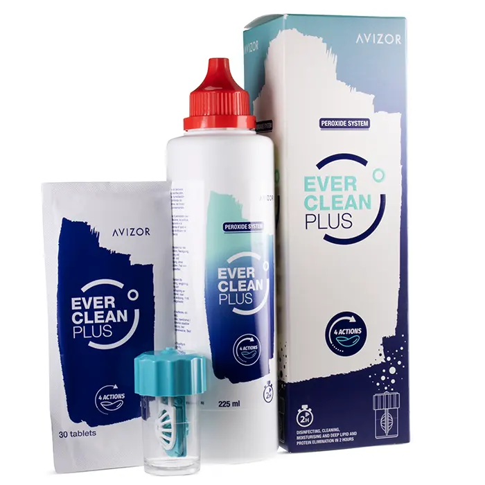 Ever Clean Plus Solution - 225ml Contact Lenses