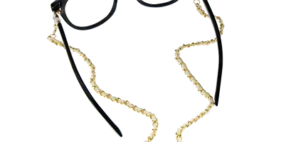 FGC Glasses Chain Aluminium Microfibre Gold