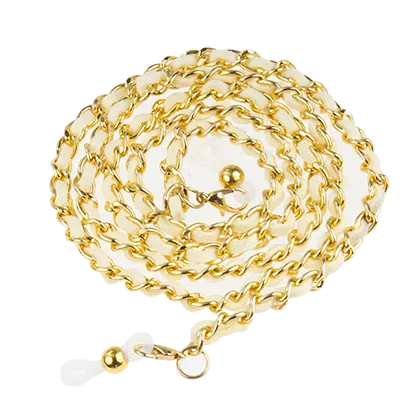 FGC Glasses Chain Aluminium Microfibre Gold