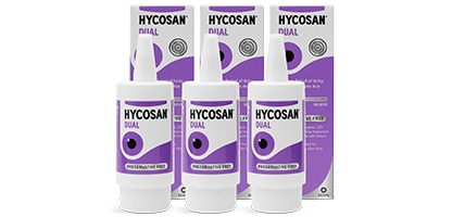 Hycosan Dual Preservative-Free Eye Drops Triple Pack