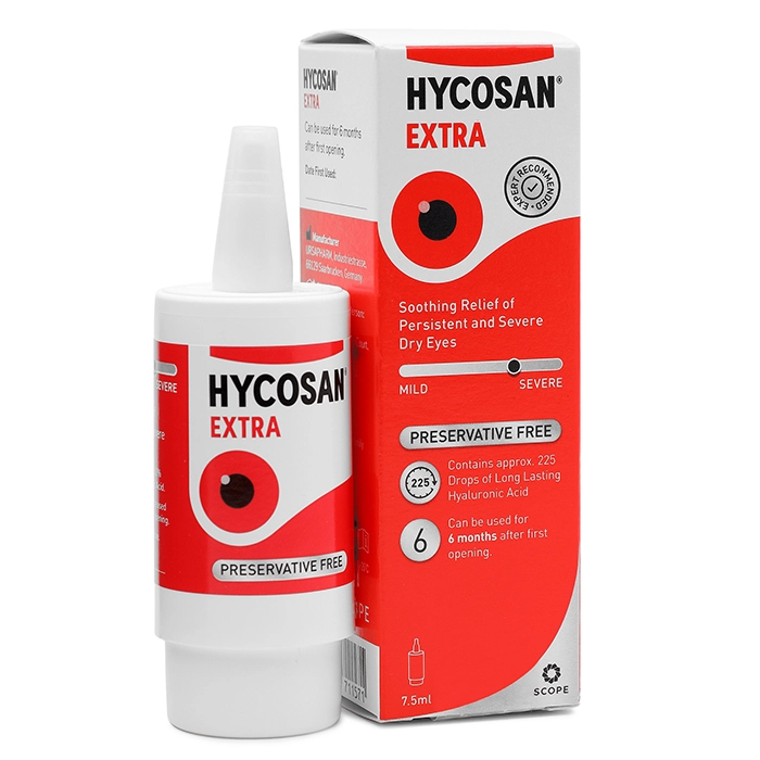 Hycosan Extra Preservative-Free Eye Drops – 7.5ml Contact Lenses