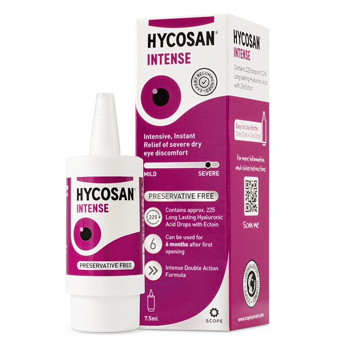 Hycosan Intense Preservative-Free Eye Drops - 7.5ml Contact Lenses