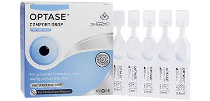 Optase Comfort Drop Preservative-Free Eye Drops - 20 Pack