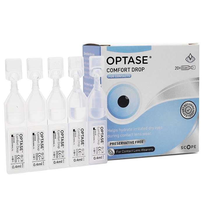 Optase Comfort Drop Preservative-Free Eye Drops - 20 Pack Contact Lenses