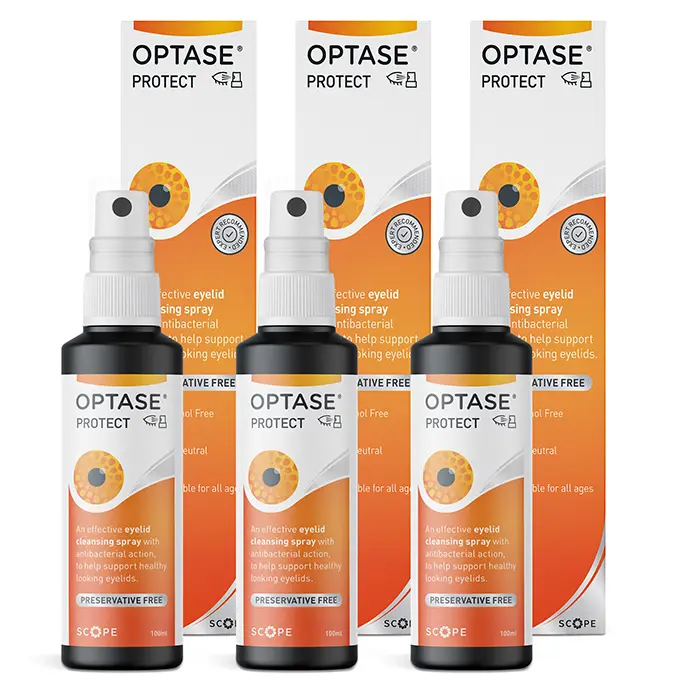 Optase Protect Eyelid Cleansing Spray Triple Pack Contact Lenses