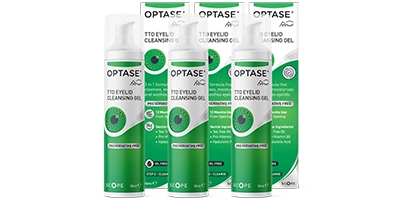 Optase Tea Tree Oil Eyelid Cleansing Gel Triple Pack