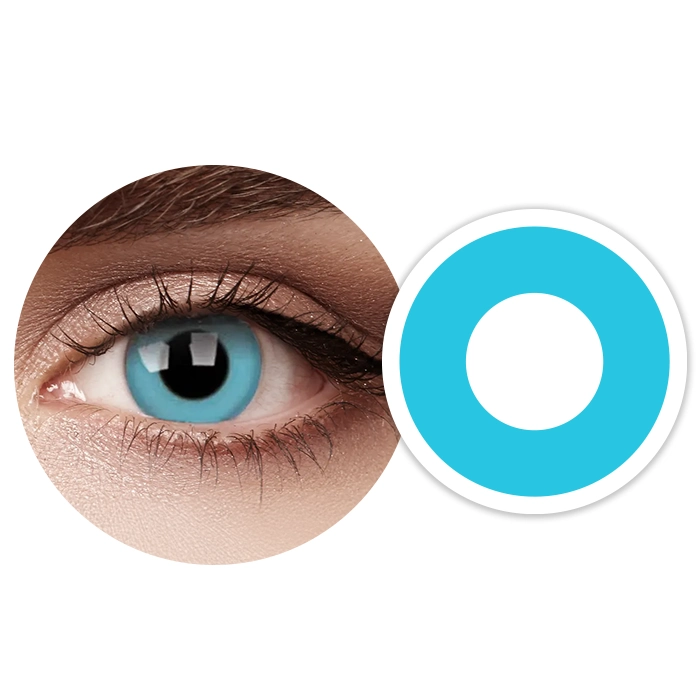 Sky Blue comfi Colors Crazy 1 Day Contact Lenses