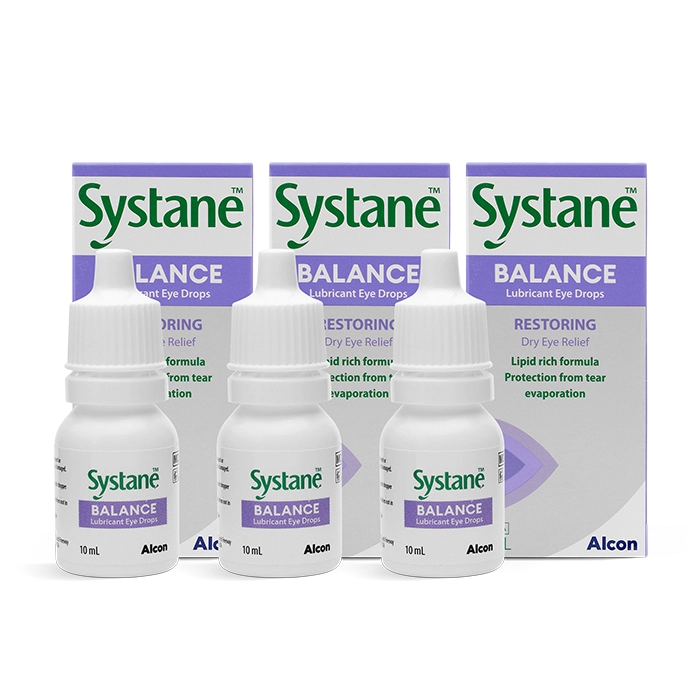 Systane Balance Lubricant Eye Drops Triple Pack Contact Lenses