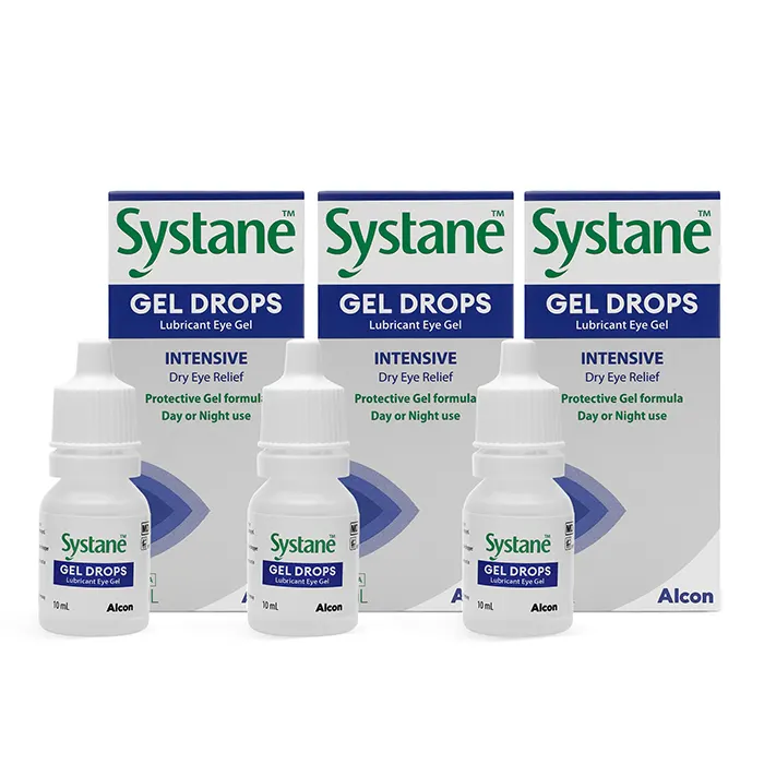 Systane Lubricant Gel Drops Triple Pack Contact Lenses