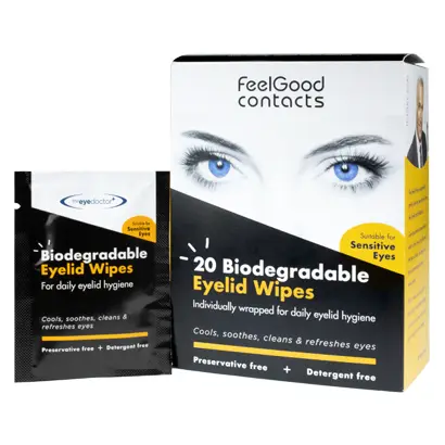 The Eye Doctor Eyelid Wipes - Biodegradable