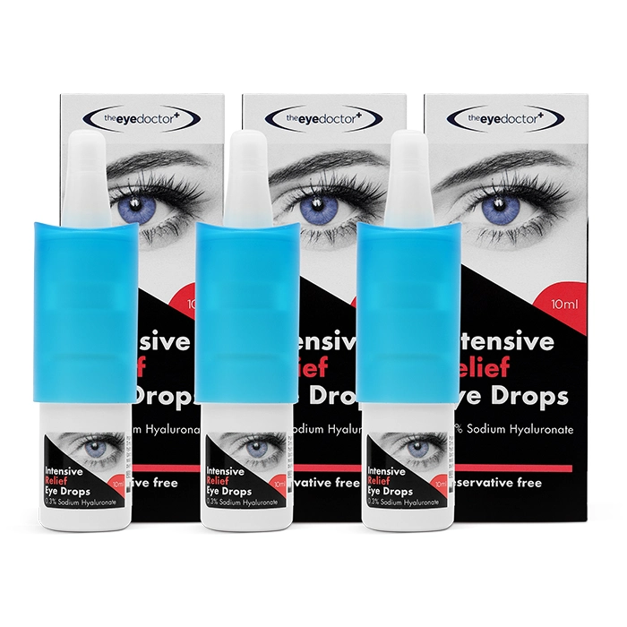 The Eye Doctor Intensive Relief Preservative-Free Eye Drops Triple Pack Contact Lenses
