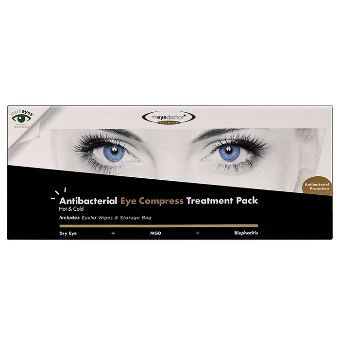 The Eye Doctor Premium Antibacterial Eye Compress Treatment Pack Contact Lenses
