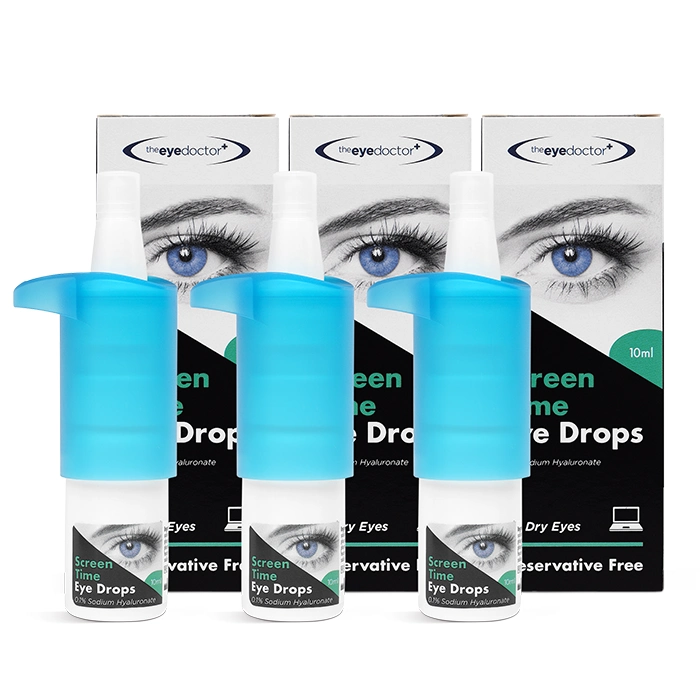 The Eye Doctor Screen Time Preservative-Free Eye Drops Triple Pack Contact Lenses
