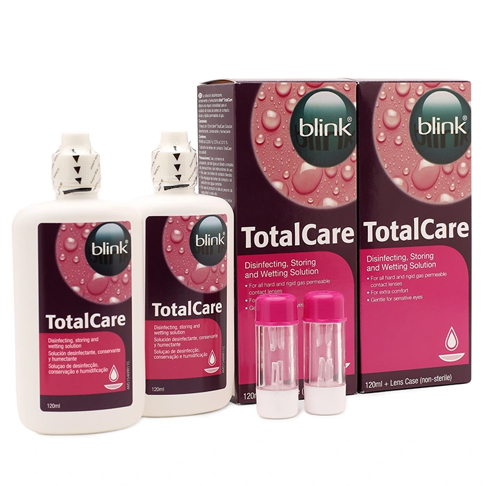 Total Care Disinfecting, Storing and Wetting Solution Twin Pack Contact Lenses