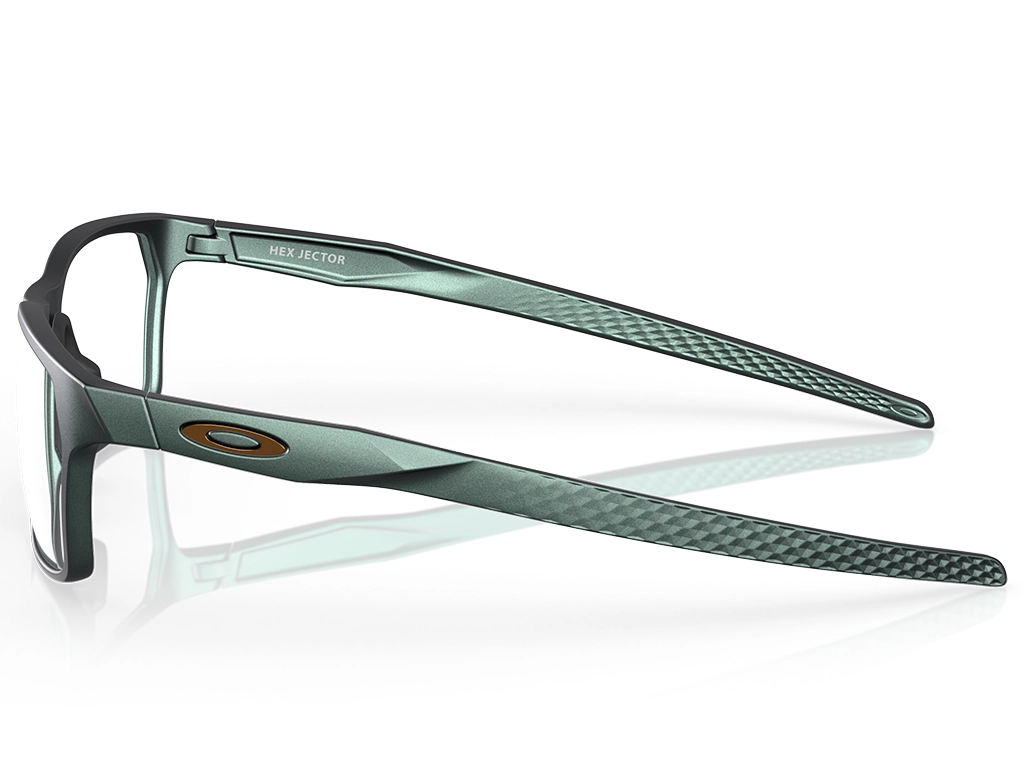 Oakley Hex Jector OX8032 07 55 Dark Matte Silver/Blue Colorshift