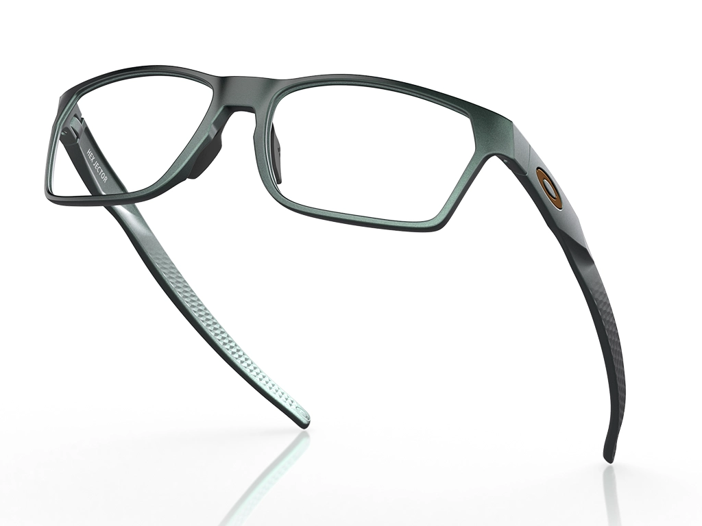 Oakley Hex Jector OX8032 07 55 Dark Matte Silver/Blue Colorshift