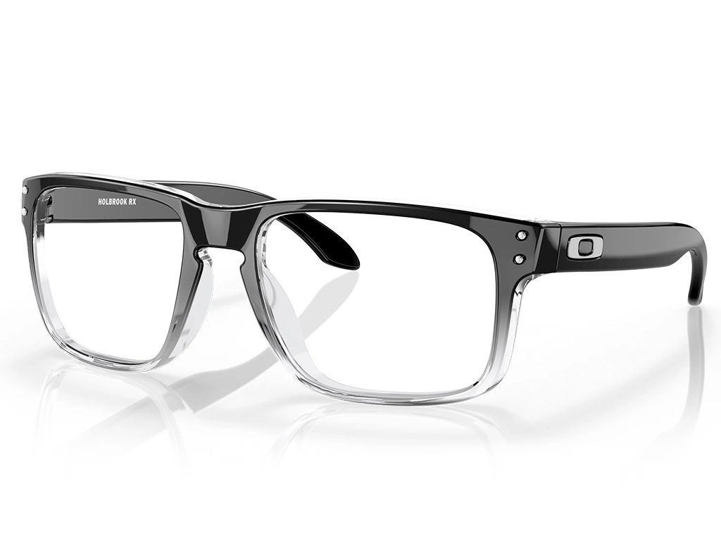 Oakley Holbrook RX 0OX8156 815606 Polished Black Clear Fade 56