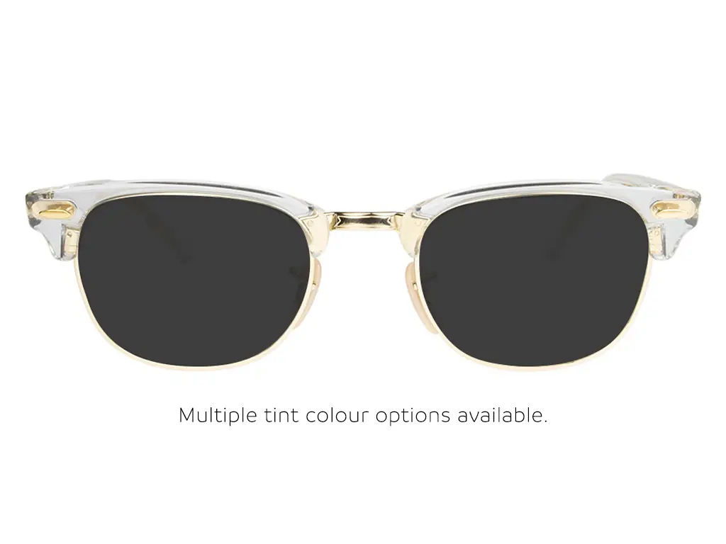 Ray-Ban Clubmaster RX5154 5762 49 Transparent Gold