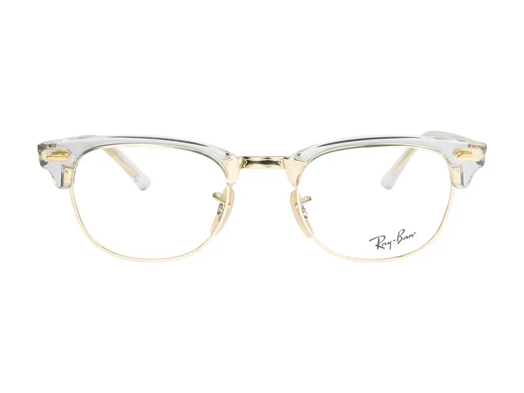 Ray-Ban Clubmaster RX5154 5762 49 Transparent Gold