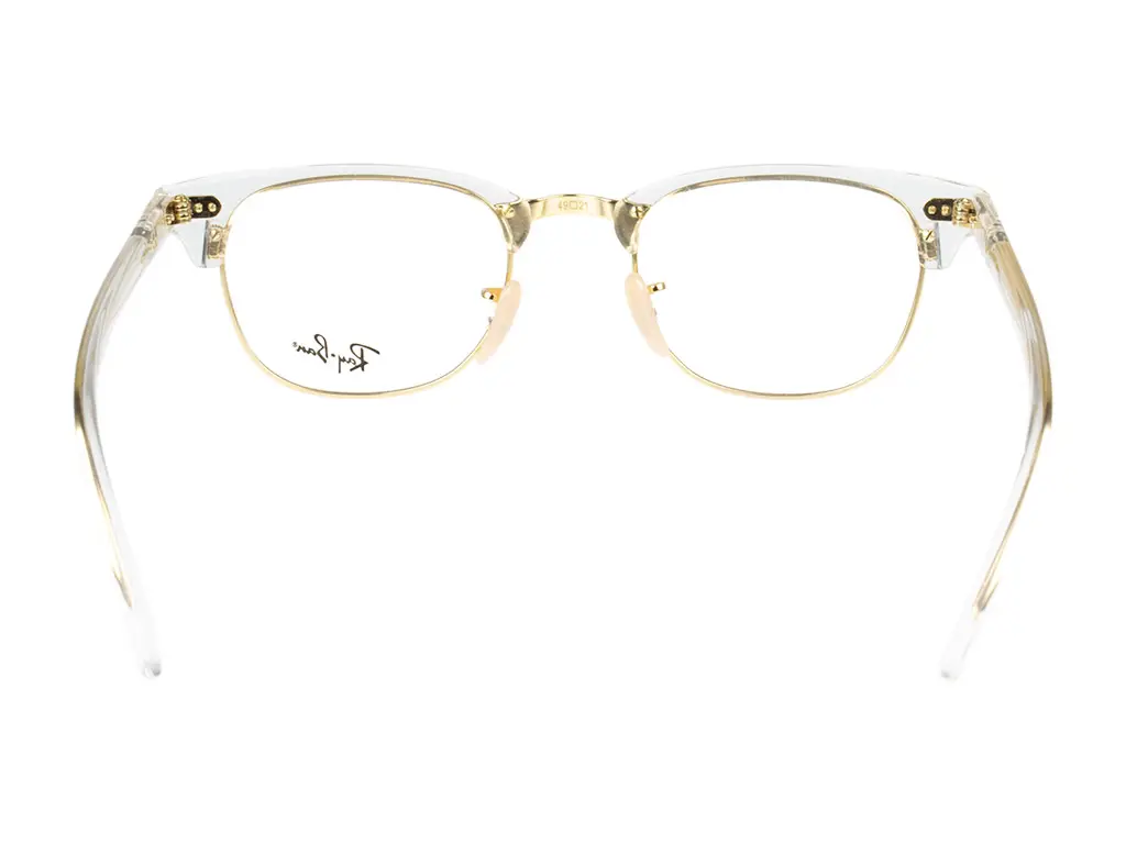 Ray-Ban Clubmaster RX5154 5762 49 Transparent Gold