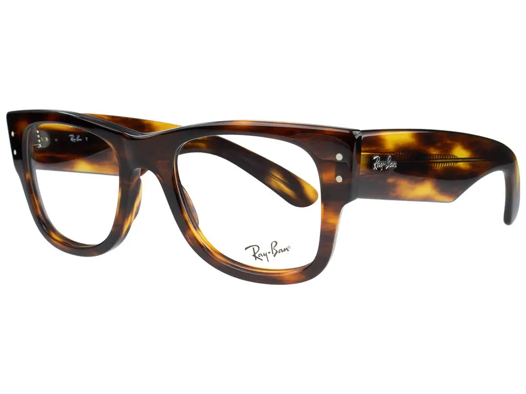 Ray-Ban Mega Wayfarer RX0840V 2144 51 Striped Havana