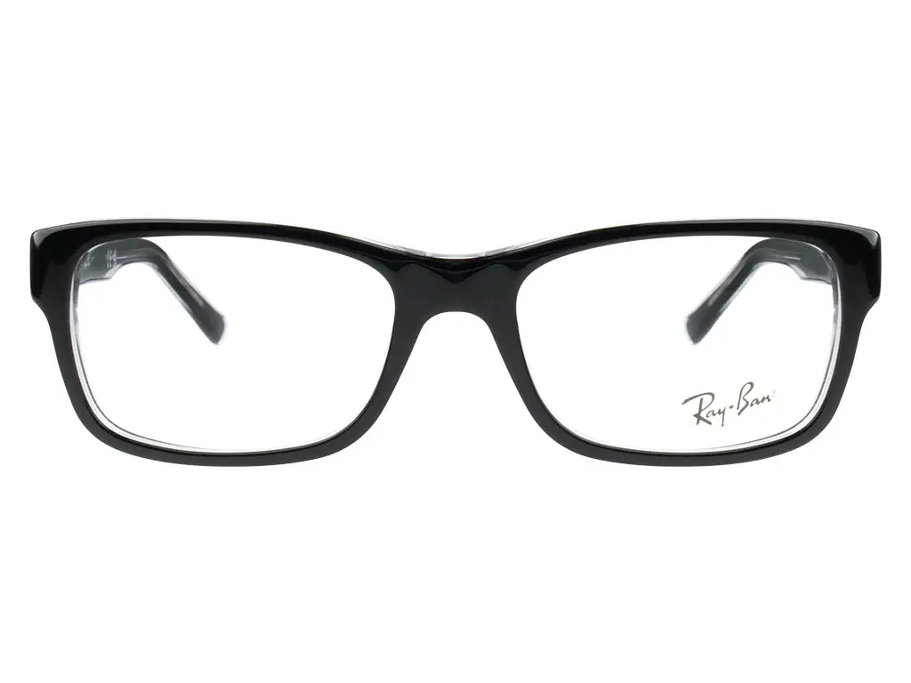 Ray-Ban RX5268 2034 52 Black On Transparent