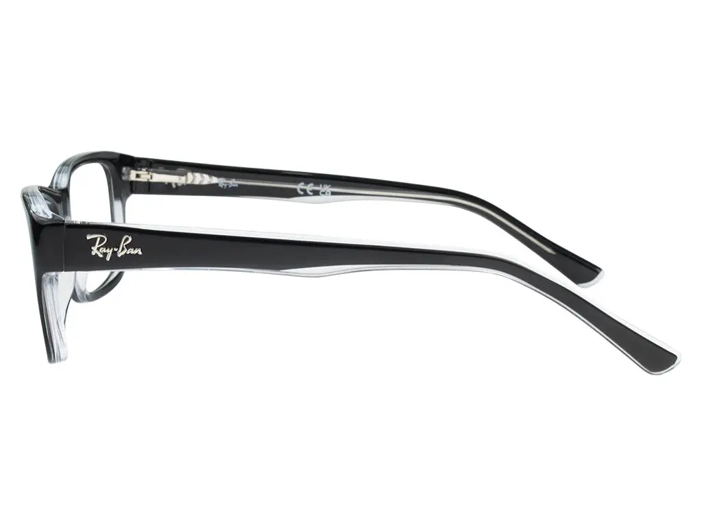 Ray-Ban RX5268 2034 52 Black On Transparent