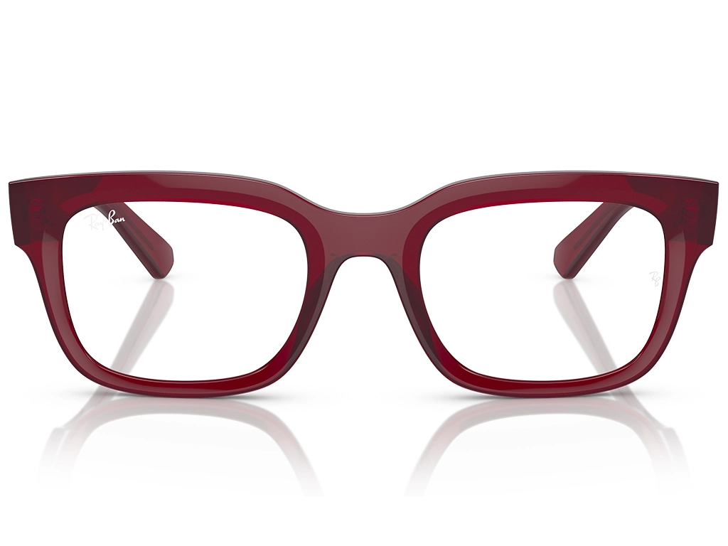 Ray-Ban Chad 0RX7217 8265 Transparent Red 52