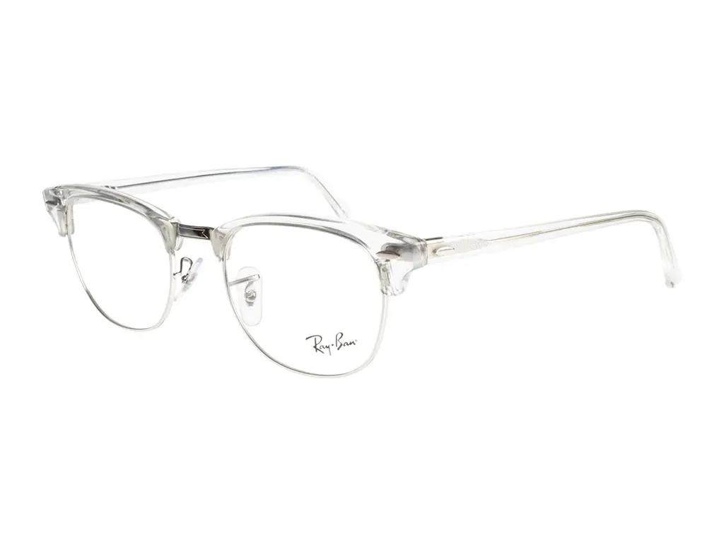 Ray-Ban Clubmaster RX5154 2001 51 White Transparent