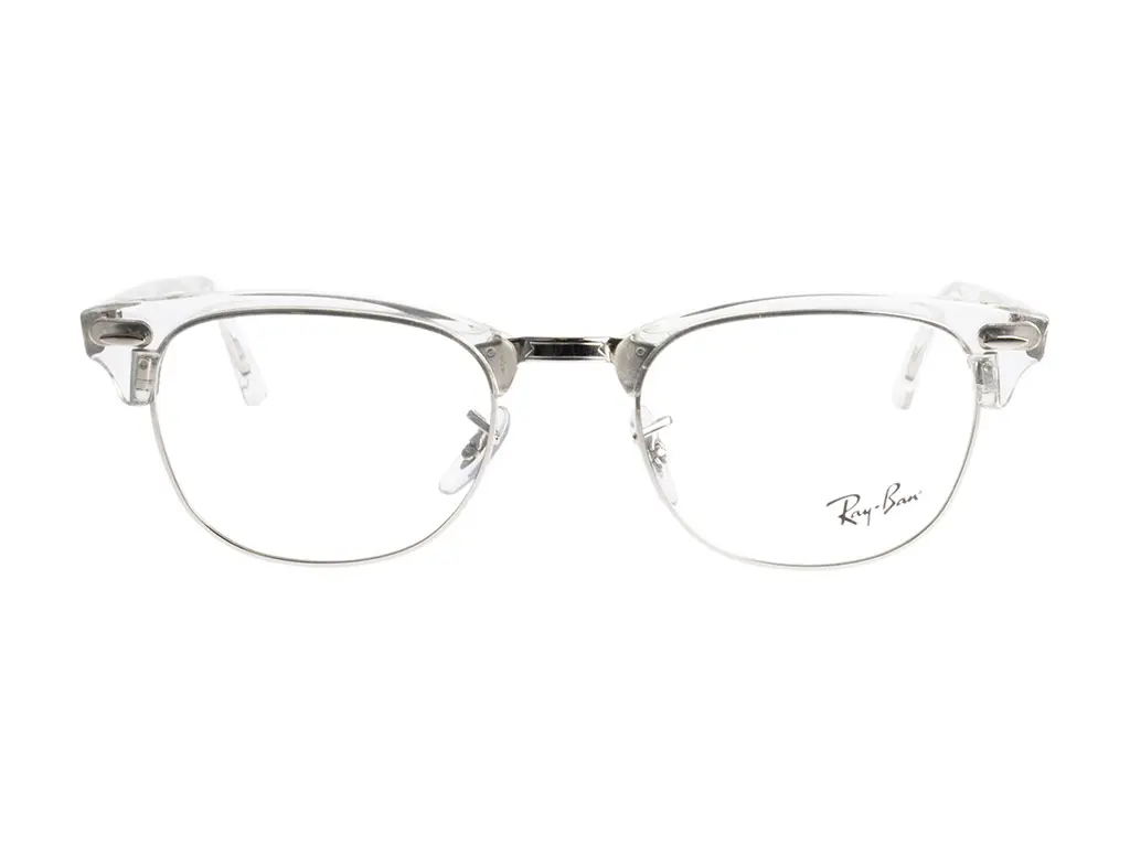 Ray-Ban Clubmaster RX5154 2001 51 White Transparent