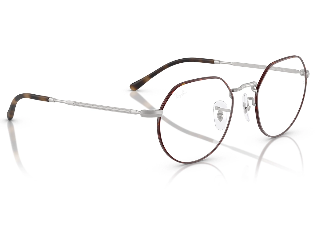 Ray-Ban Jack RX6465 3194 51 Polished Matte Havana on Matte Silver