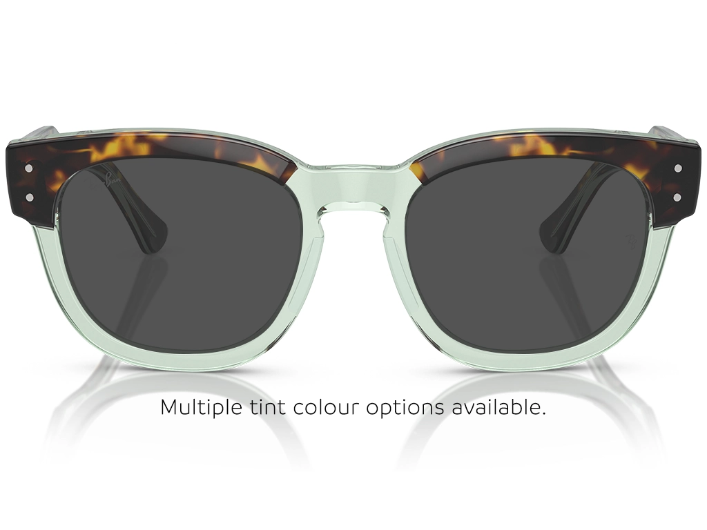 Ray-Ban Mega Hawkeye RX0298V 8249 50 Havana on Transparent Green