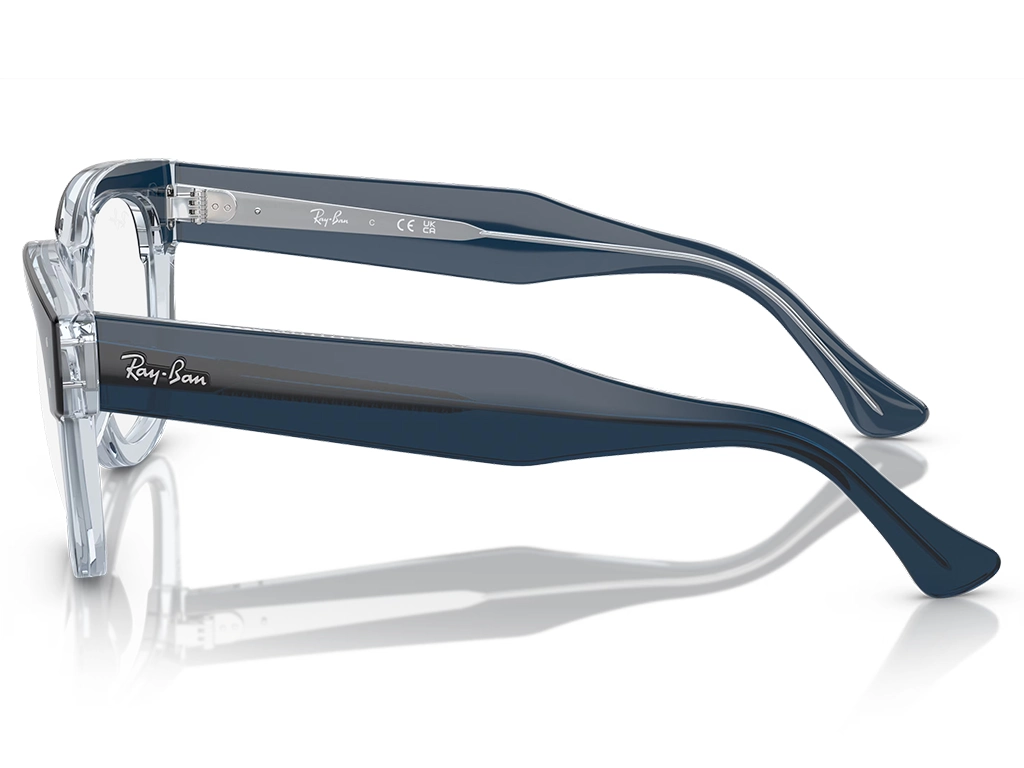 Ray-Ban Mega Hawkeye RX0298V 8324 50 Blue on Transparent Blue