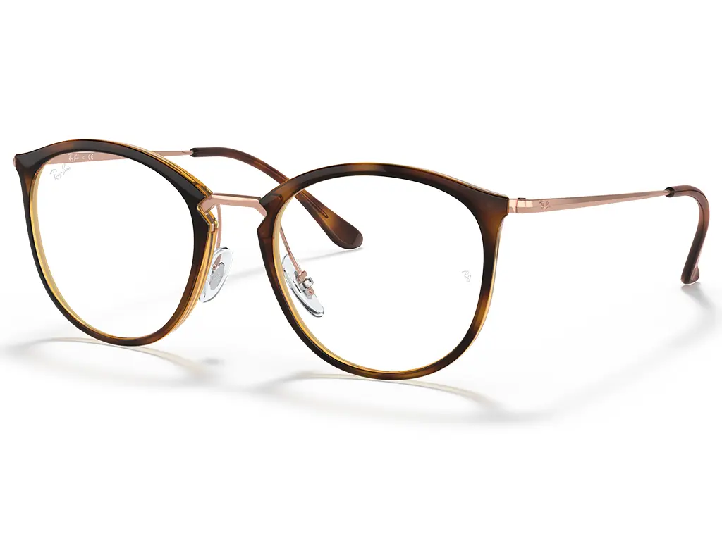 Ray-Ban RX7140 Optics 5687 Striped Havana 49