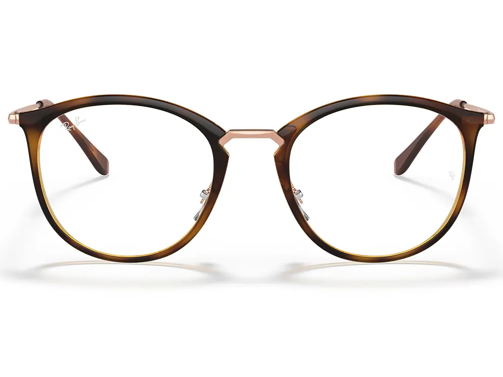 Ray-Ban RX7140 Optics 5687 Striped Havana 49
