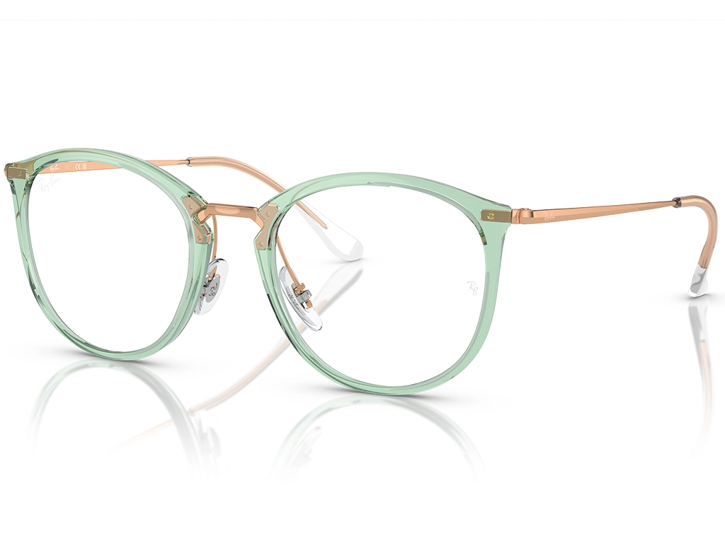 Ray-Ban RX7140 Optics 8337 Transparent Green 49