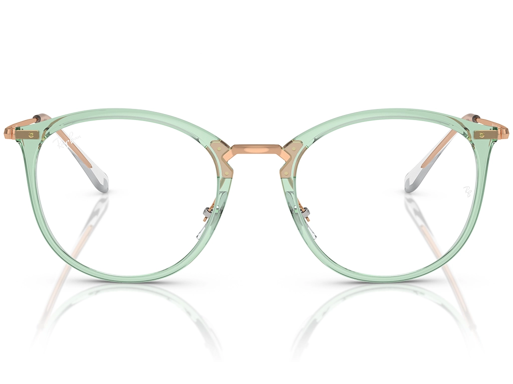 Ray-Ban RX7140 Optics 8337 Transparent Green 49