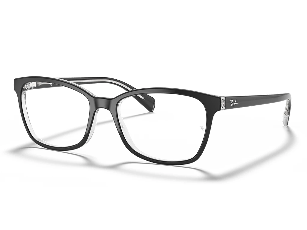 Ray-Ban RX5362 2034 Black on Transparent 52