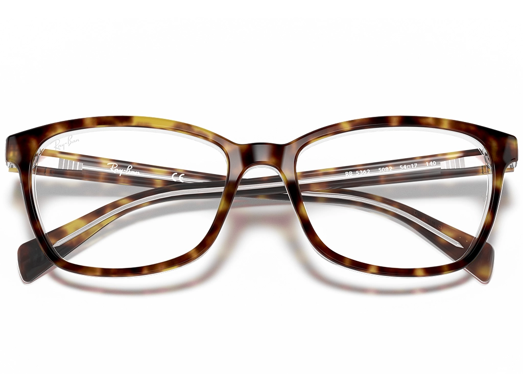 Ray-Ban RX5362 5082 52 Havana On Transparent