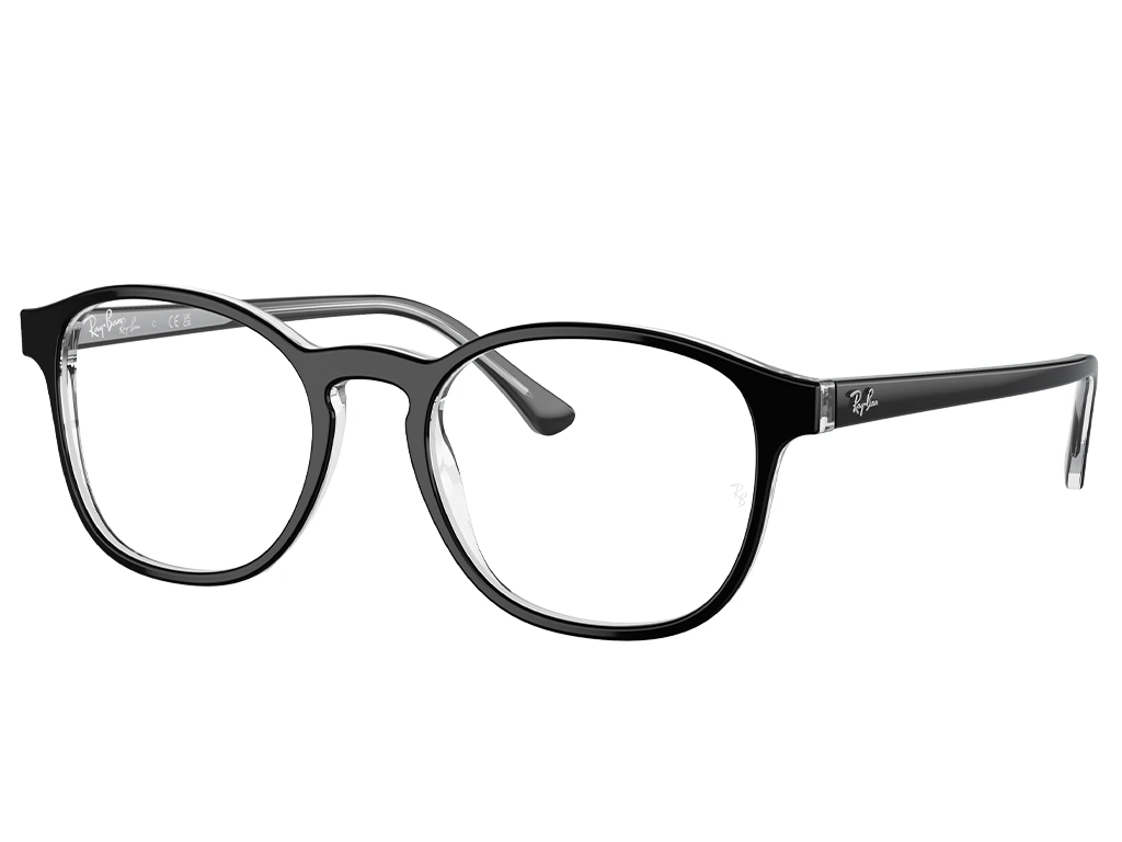 Ray-Ban RX5417 2034 Black on Transparent 50