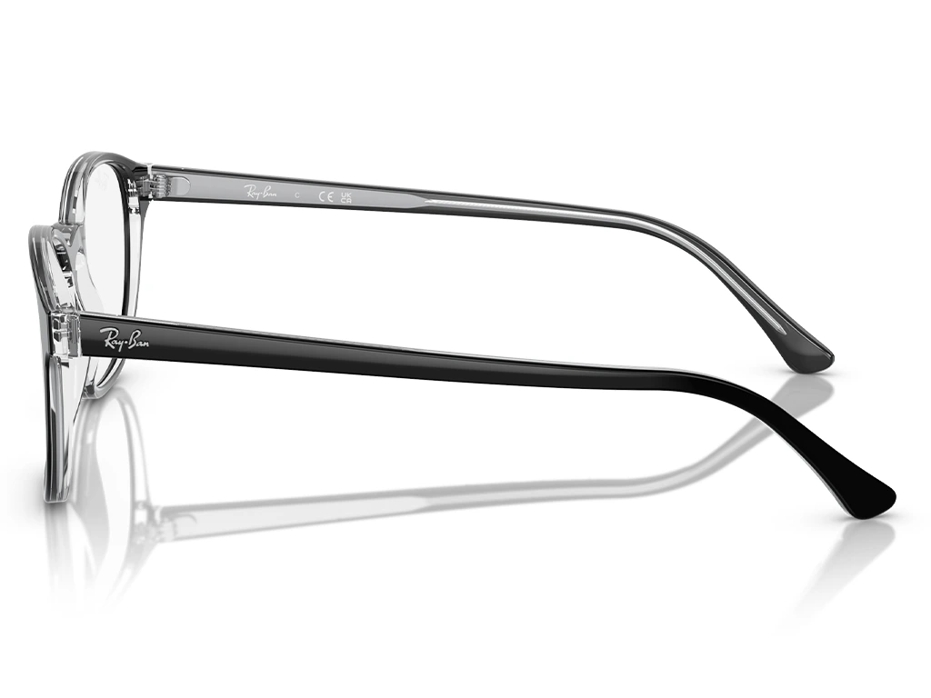 Ray-Ban RX5417 2034 Black on Transparent 52